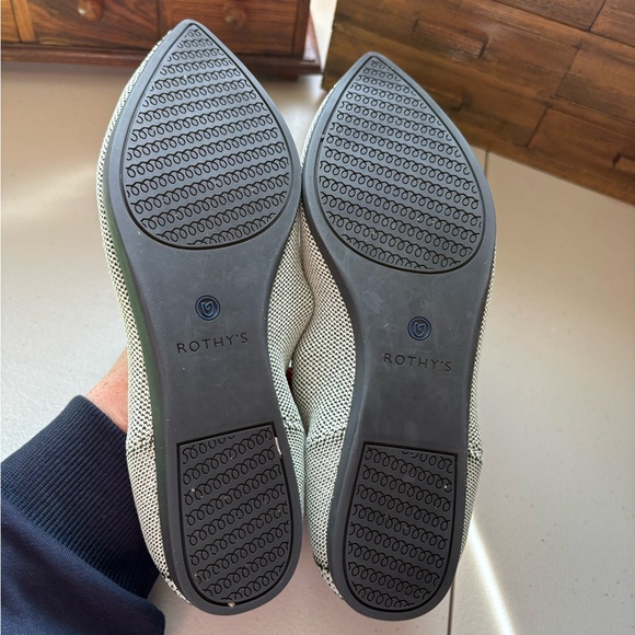 Rothys The Point Pistachio Python Green Snake Size 8.5 - Picture 4 of 9